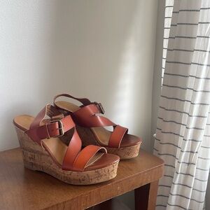 Mossimo Chestnut Strappy Heel/Sandal - Size 9